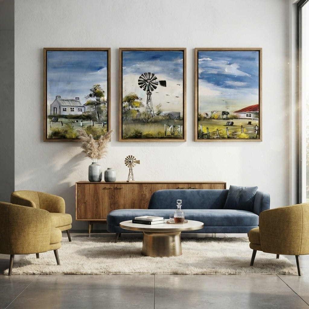 Rustic Horizons: A Rural Triptych