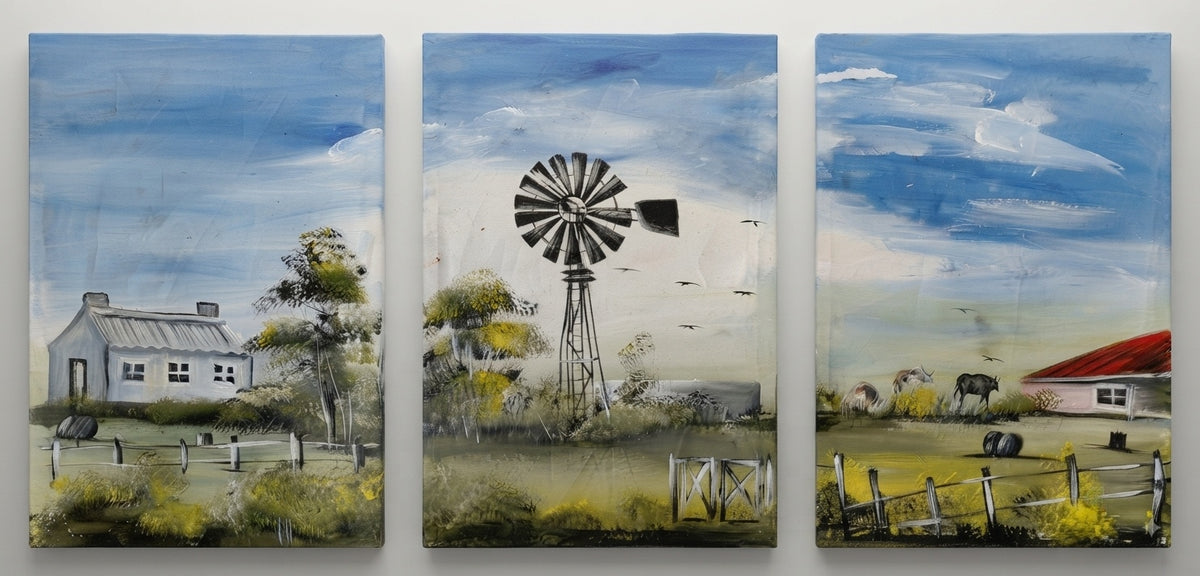Rustic Horizons: A Rural Triptych